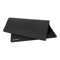 Manhattan XL Gaming Mousepad Smooth Top Surface Mat (Clearance Pricing), Large nylon fabric surface area to improve tracking for better mouse performance (400x320x3mm), Non Slip Rubber Base, Waterproof, Stitched Edges, Black, Lifetime Warranty, Retail Box