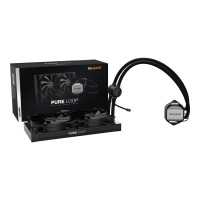 be quiet! Pure Loop 280mm - Prozessor-Flüssigkeitskühlsystem - (für: AM3, LGA1155, AM3+, LGA2011, LGA1150, LGA2011-3, LGA1151, LGA2011 (Square ILM), LGA2011-3 (Square ILM), AM4, LGA2066, LGA1200) - Kupfer - 140 mm - Komplett Schwarz