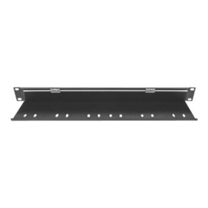 Intellinet 19" Cable Entry Panel with Cable Tray 2-Pack, with Brush, 1U, Black, 2pcs in a Box - Rack-Kabeleingangselement mit Kabeltrasse - Schwarz, RAL 9005 - 1U - 48.3 cm (19") (Packung mit 2)