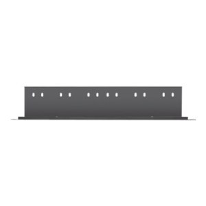 Intellinet 19" Cable Entry Panel with Cable Tray 2-Pack, with Brush, 1U, Black, 2pcs in a Box - Rack-Kabeleingangselement mit Kabeltrasse - Schwarz, RAL 9005 - 1U - 48.3 cm (19") (Packung mit 2)