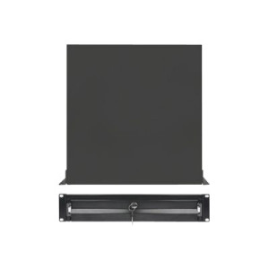 Intellinet 19" Storage Drawer, 2U, Lockable, 466mm Depth, Black