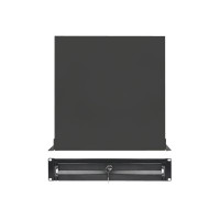 Intellinet 19" Storage Drawer, 2U, Lockable, 466mm Depth, Black