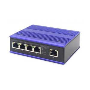 DIGITUS Industrial 5 Port Fast Ethernet Switch, Unmanaged