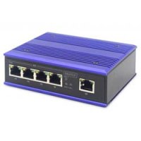 DIGITUS Industrial 5 Port Fast Ethernet Switch, Unmanaged