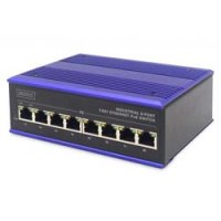 DIGITUS Industrial 8 Port Fast Ethernet PoE Switch, Unmanaged