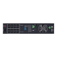 CyberPower Smart App Online S OLS1000ERT2UA - USV (in Rack montierbar/extern) - Wechselstrom 230 V - 900 Watt - 1000 VA - 1-phasig - 9 Ah - RS-232, USB - Ausgangsanschlüsse: 8 - 2U - Schwarz