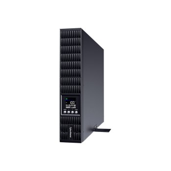 CyberPower Smart App Online S OLS3000ERT2Ua - USV (in Rack montierbar/extern) - Wechselstrom 230 V - 2700 Watt - 3000 VA - 1-phasig - 9 Ah - RS-232, USB - Ausgangsanschlüsse: 9 - 2U - Schwarz