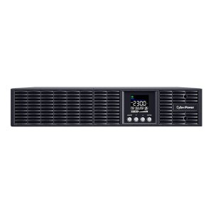 CyberPower Smart App Online S OLS3000ERT2Ua - USV (in Rack montierbar/extern) - Wechselstrom 230 V - 2700 Watt - 3000 VA - 1-phasig - 9 Ah - RS-232, USB - Ausgangsanschlüsse: 9 - 2U - Schwarz