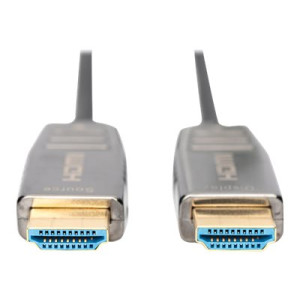 DIGITUS AK-330126-200-S - 20 m - HDMI tipo A (Standard) - HDMI tipo A (Standard) - Compatibilità 3D - 48 Gbit/s - Nero