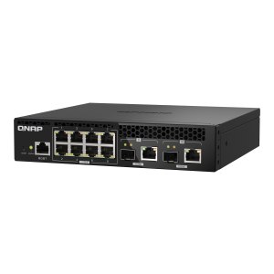 QNAP QSW-M2108R-2C - Switch - managed - 8 x 2.5GBase-T + 2 x combo 10 Gigabit SFP+/RJ-45