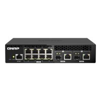 QNAP QSW-M2108R-2C - Switch - managed - 8 x 2.5GBase-T + 2 x combo 10 Gigabit SFP+/RJ-45