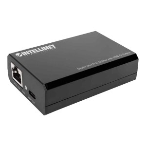 Intellinet PoE Splitter with USB-C Output, PoE++ / 4PPoE, Gigabit Ultra, IEEE 802.3bt, RJ45 In and Out Ports, Up to 45 W USB-C Output Port