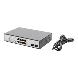 DIGITUS 8-Port Gigabit PoE Netzwerkswitch, Desktop,...