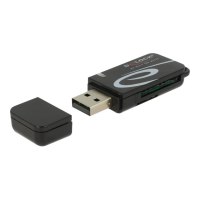 Delock 91602 - MMC - MMC Mobile - MMC+ - MMCmicro - MicroSD (TransFlash) - MicroSDHC - MicroSDXC - MiniSD - RS-MMC - SD,... - Nero - 480 Mbit/s - Android 10.0+ - Chrome OS 86.0+ - Linux Kernel 3.2+ - Mac OS 10.15.7+ - Windows 8.1/10 - USB 2.0 - 22 mm