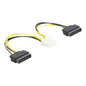 Delock Power cable - SATA power (M) to 8 pin EPS12V (M)