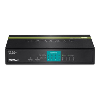 TRENDnet TPE-S44 - Switch - 4 x 10/100 (PoE) + 4 x 10/100