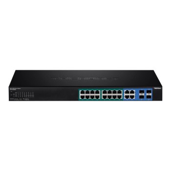 TRENDnet TPE 1620WS 16-Port Gigabit Web Smart PoE+ Switch - Switch - managed - 16 x 10/100/1000 (PoE+)