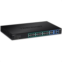 TRENDnet TPE 5028WS - Switch - Smart - 24 x 10/100/1000 (PoE+)