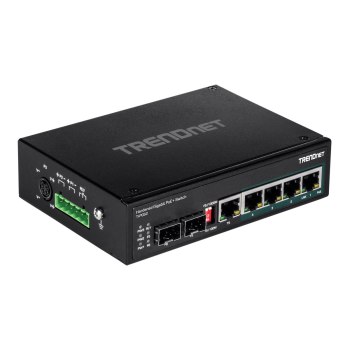 TRENDnet TI-PG62 - Switch - unmanaged - 4 x 10/100/1000 (PoE+)