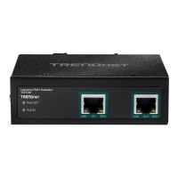 TRENDnet TI-E100 Gigabit PoE+ Extender - Netzwerkextender - GigE - 10Base-T, 100Base-TX, 1000Base-T - bis zu 100 m - TAA-konform