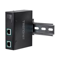 TRENDnet TI-E100 Gigabit PoE+ Extender - Netzwerkextender - GigE - 10Base-T, 100Base-TX, 1000Base-T - bis zu 100 m - TAA-konform