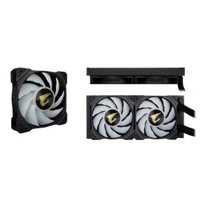 Gigabyte AORUS WATERFORCE X 240 - Prozessor-Flüssigkeitskühlsystem - (für: LGA2066, LGA2011, LGA1366, LGA1150, LGA1151, LGA1155, LGA1156, TR4, AM4, sTRX4, LGA1200)