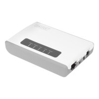 DIGITUS 2-Port USB 2.0 Wireless Multifunktions-Network Server, 300 Mbps