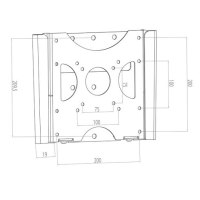 Hagor BL Fixed 200 starre Wandhalterung fuer 38-81cm 15-32 Zoll screen VESA max 200x200mm