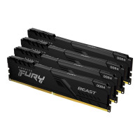 Kingston FURY Beast - DDR4 - Kit - 32 GB: 4 x 8 GB - DIMM 288-PIN - 3200 MHz / PC4-25600 - CL16 - 1.35 V - ungepuffert - non-ECC - Schwarz