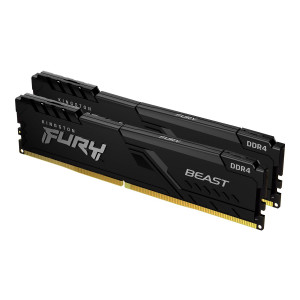 Kingston FURY Beast - DDR4 - Kit - 32 GB: 2 x 16 GB - DIMM 288-PIN - 2666 MHz / PC4-21300 - CL16 - 1.2 V - ungepuffert - non-ECC - Schwarz