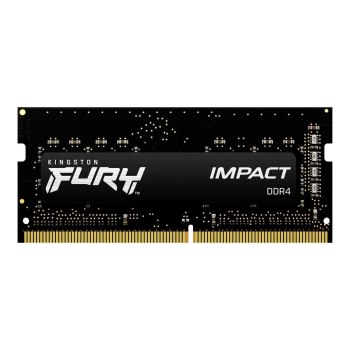 Kingston FURY Impact - DDR4 - Kit - 32 GB: 2 x 16 GB - SO DIMM 260-PIN - 2666 MHz / PC4-21300 - CL15 - 1.2 V - ungepuffert - non-ECC - Schwarz