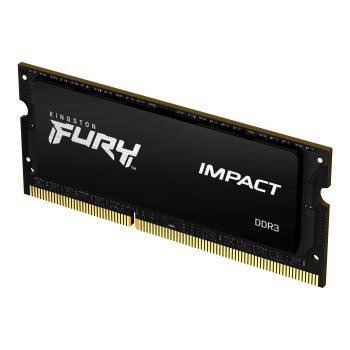 Kingston FURY Impact - DDR3L - Modul - 8 GB - SO DIMM 204-PIN - 1866 MHz / PC3L-14900 - CL11 - 1.35 / 1.5 V - ungepuffert - non-ECC - Schwarz