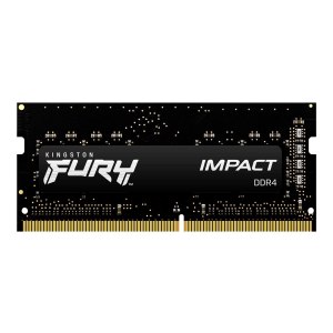 Kingston FURY Impact - DDR4 - Kit - 64 GB: 2 x 32 GB - SO DIMM 260-PIN - 2666 MHz / PC4-21300 - CL16 - 1.2 V - ungepuffert - non-ECC - Schwarz