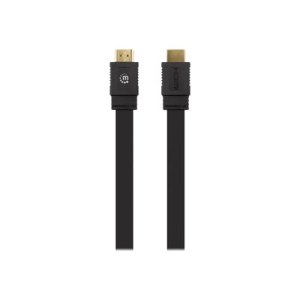 Manhattan HDMI Cable with Ethernet (Flat), 4K@60Hz (Premium High Speed)