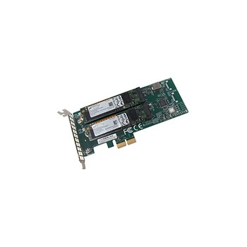 Fujitsu PDUAL CP100 - Laufwerksschachtadapter - Erweiterungsschlitz auf 2 x M.2 - M.2 Card - PCIe - für PRIMERGY RX2530 M6, RX2540 M6