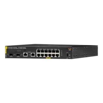 HPE Aruba 6000 12G Class4 PoE 2G/2SFP 139W Switch - Switch - gestito - 12 x 10/100/1000 (PoE+) + 2 x Gigabit SFP + 2 x 1000Base-T - montabile su rack - PoE (139 W)