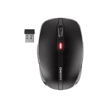 Cherry MW 8C Advanced - Maus - ergonomisch - optisch - 6 Tasten - kabellos - 2.4 GHz, Bluetooth 4.0 - kabelloser Empfänger (USB)