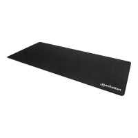 IC Intracom Manhattan XXL Gaming Mousepad Smooth Top Surface Mat, Micro-textured surface for ultra-high precision with optical and laser mice (800x350x3mm), Non Slip Rubber Base, Water Resistant, Stitched Edges, Black, Lifetime Warranty