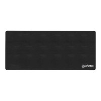 IC Intracom Manhattan XXL Gaming Mousepad Smooth Top Surface Mat, Micro-textured surface for ultra-high precision with optical and laser mice (800x350x3mm), Non Slip Rubber Base, Water Resistant, Stitched Edges, Black, Lifetime Warranty