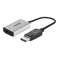 Lindy Adapterkabel - USB-C (nur Spannung), DisplayPort zu HDMI weiblich - 11 cm - Grau - USB-Strom, aktiver Signalwandler, unterstützt 8K 60 Hz (7680 x 4320)