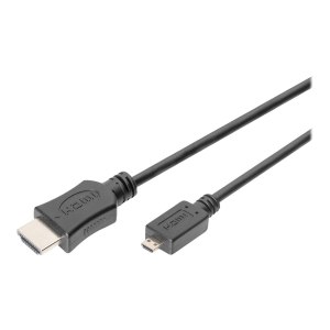 DIGITUS HDMI 4K Anschlusskabel Typ D - A St/St 2.0m schwarz