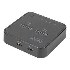 DIGITUS Dual M.2 NVMe SSD Docking Station mit Offline-Klonfunktion, USB-C