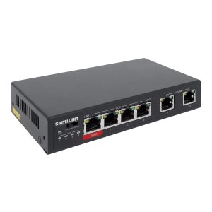 Intellinet Switch - 3 x 10/100 (PoE+) + 1 x 10/100 (Hi-PoE)