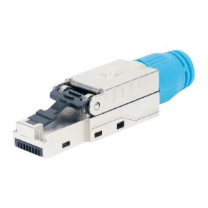 Intellinet Cat8.1 40G Shielded Toolless RJ45 Modular Field Termination Plug, For Easy and Quick High-quality Cable Assembly, Ideal for Data Centers, STP, for Solid & Stranded Wire, Gold-plated Contacts, Metal Housing