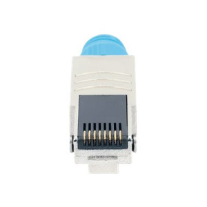 Intellinet Cat8.1 40G Shielded Toolless RJ45 Modular Field Termination Plug, For Easy and Quick High-quality Cable Assembly, Ideal for Data Centers, STP, for Solid & Stranded Wire, Gold-plated Contacts, Metal Housing