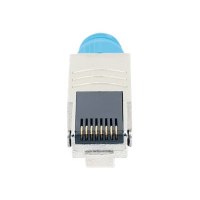 Intellinet Cat8.1 40G Shielded Toolless RJ45 Modular Field Termination Plug, For Easy and Quick High-quality Cable Assembly, Ideal for Data Centers, STP, for Solid & Stranded Wire, Gold-plated Contacts, Metal Housing