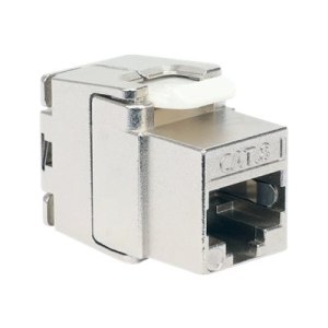 Intellinet Cat8.1 40G Shielded Toolless Keystone Jack, For Easy and Quick Snap-in Deployment, Ideal for Data Centers, STP, for Solid & Stranded Wire, Gold-plated Contacts, Metal Housing - Netzwerkanschluss - RJ-45 (W) - STP - CAT 8.1 - IEEE 802.3bt - Keys