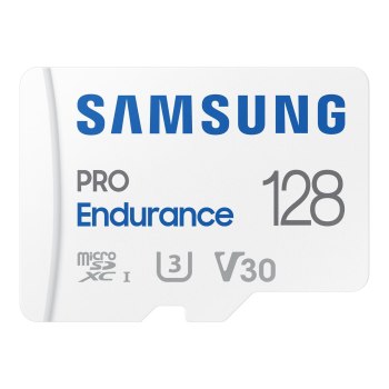 Samsung PRO Endurance MB-MJ128KA - Flash-Speicherkarte (microSDXC-an-SD-Adapter inbegriffen)