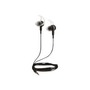 Manhattan Sport Earphones with Inline Microphone (Clearance Pricing), Integrated Controls, Noise Isolating, Ear Hook for Secure Fit, Sweatproof, Std 1x 3.5mm jack/plug for audio/mic use, Retail Box