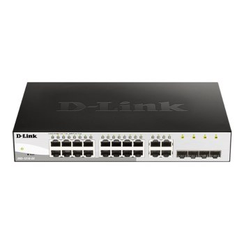 D-Link Web Smart DGS-1210-20 - Switch - 16 x 10/100/1000 + 4 x Gigabit SFP